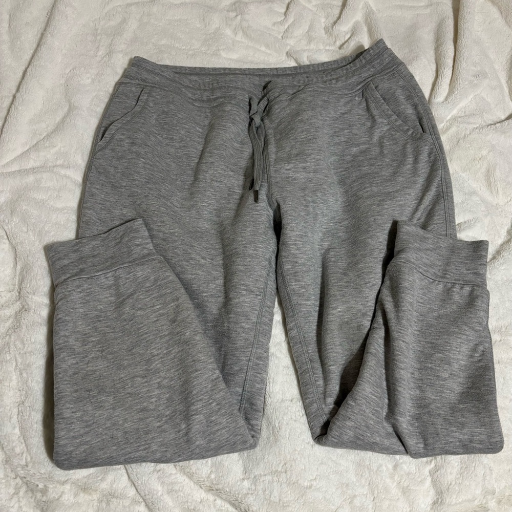 Fleece Lined Gray Jogger Sweatpants